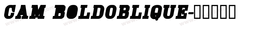 Cam BoldOblique字体转换